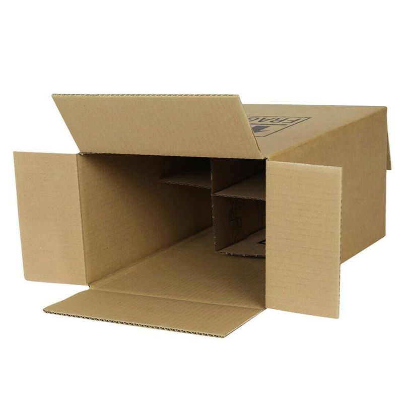 6 Wine Bottle Strong Cardboard Box with Inserts - Bundle