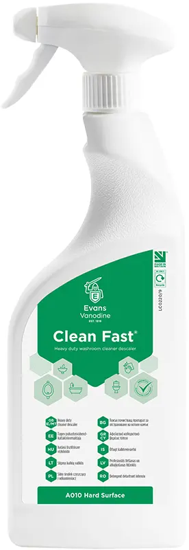 Evans Clean Fast - Heavy Duty Acidic Bactericidal Cleaner 750ml 1 Evans Clean Fast