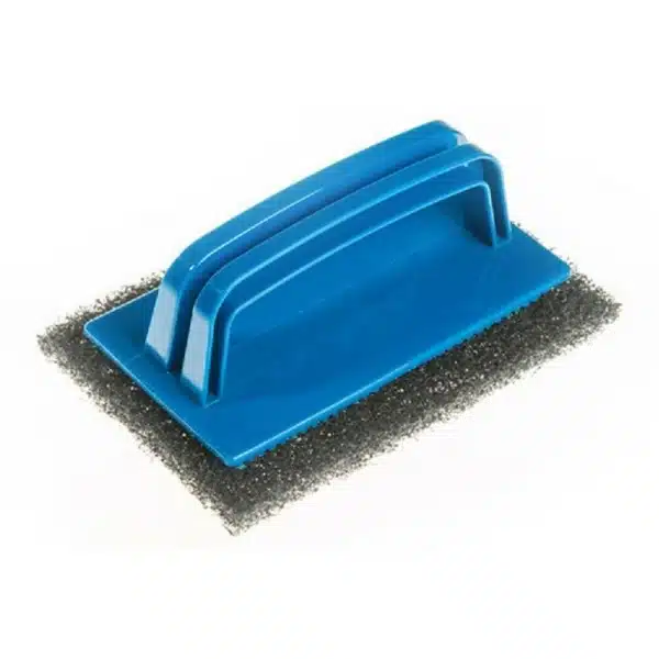 Grill Pad Applicator Handle and 10 Grill Cleaning Pads Griddle Cleaner Scourer