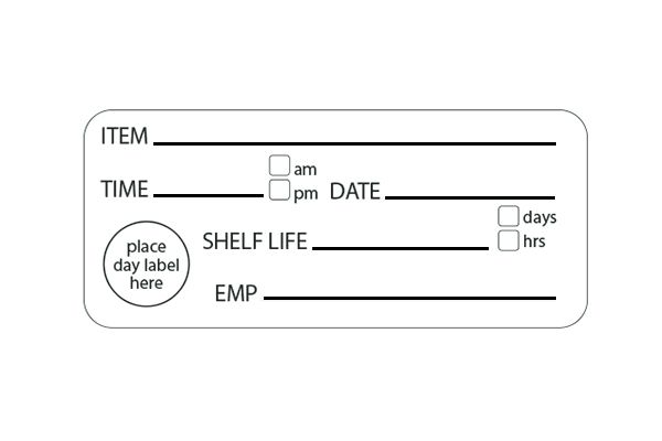 Black Shelf Labels (500 per roll)