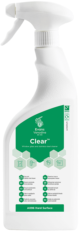 Evans Clear - Window, Glass, Stainless Steel Cleaner 750ml