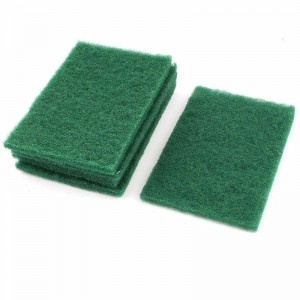 green scrub pads