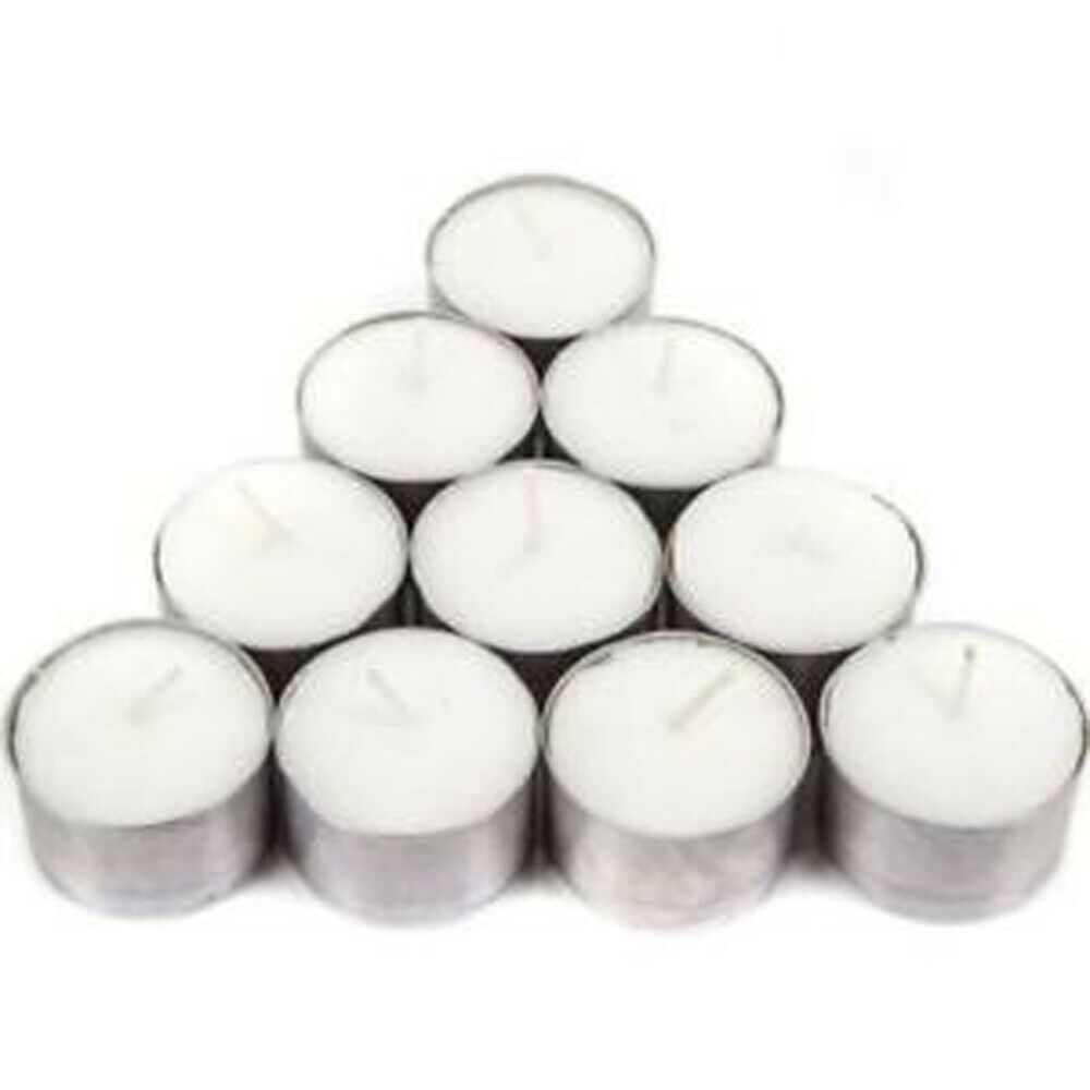 Jumbo 10 Hour Burn Unscented Tea Light Candles - EU Made 3 Jumbo 10 Hour Burn Unscented Tea Light Candles - EU Made - Image 3