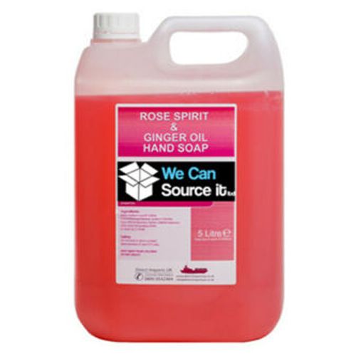 Rose & Ginger Liquid Hand Wash Soap 5 Litre Gallon Bulk Fill For Dispensers