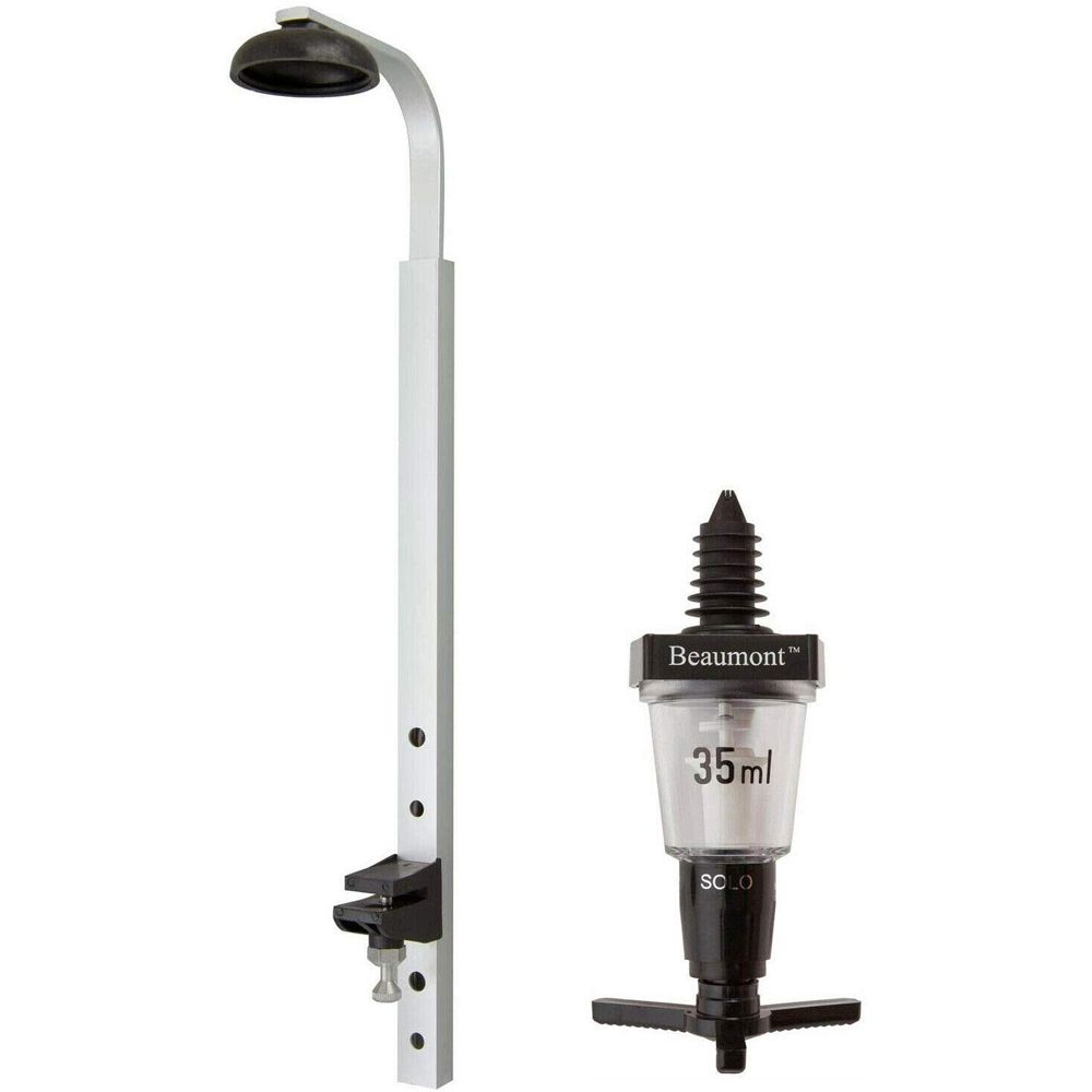 Wall Mounted Optic Brackets for 70cl/1 Litre Spirit Bottles Bar Rack 1-6 Bottles w/35ml Solo Measure