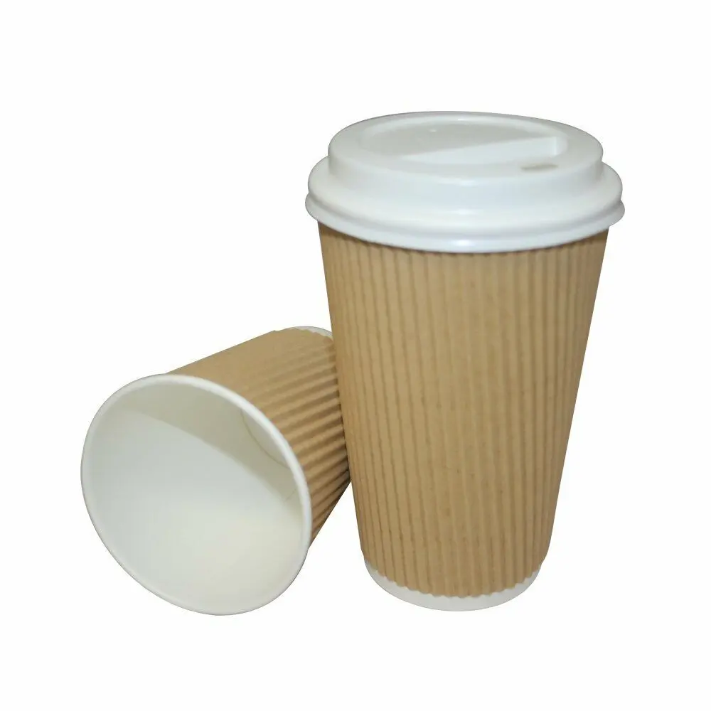 8oz Kraft Ripple Coffee Cup 5 8oz Kraft Ripple Coffee Cup - Image 5
