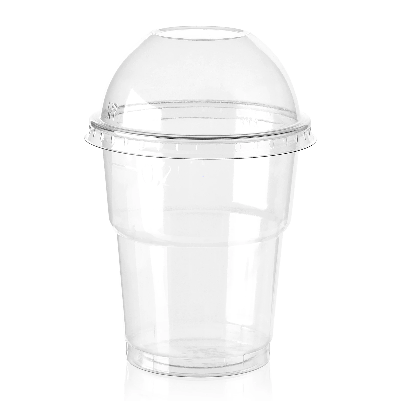 8oz RPET Clear Smoothie Cups 2 8oz PET Smoothie Cup