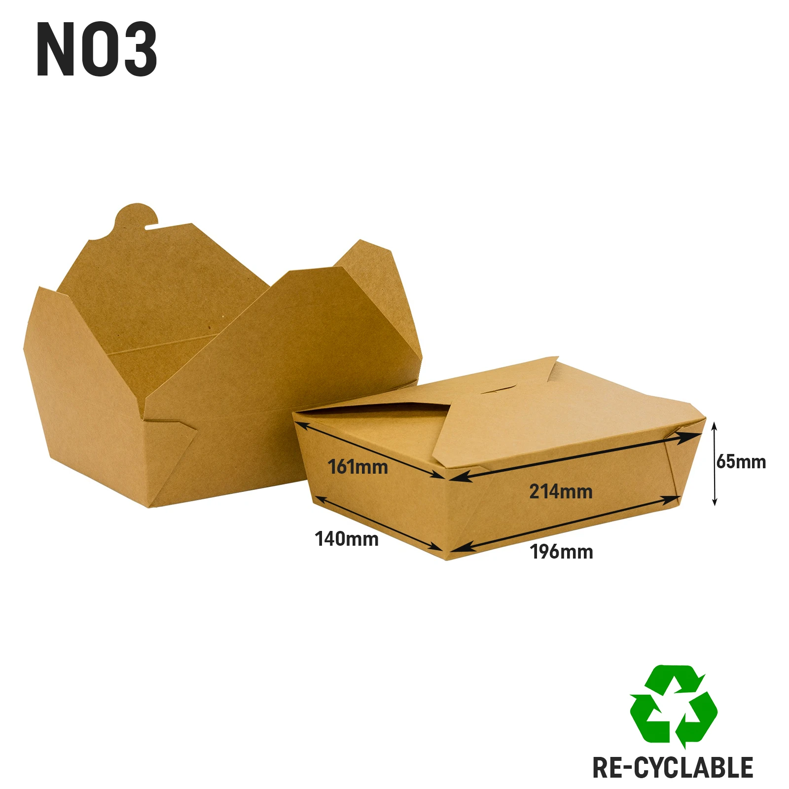 No 3 Kraft Food Takeaway Box 1 No 3 Kraft Food Takeaway Box