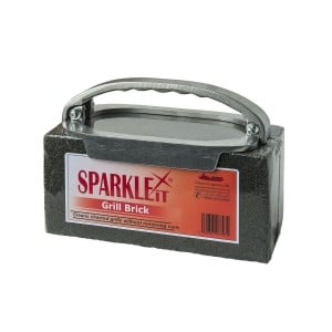 Large Pumice Stone Grill Brick / BBQ Griddle Cleaning and Aluminium Handle