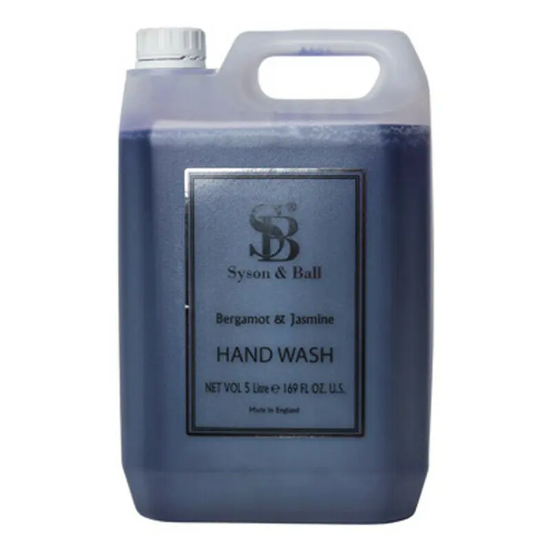 Luxury Hand Wash Bergamot and Jasmine Fragrance By Syson and Ball - 5L 1 Luxury Hand Wash Bergamot and Jasmine Fragrance By Syson and Ball - 5L