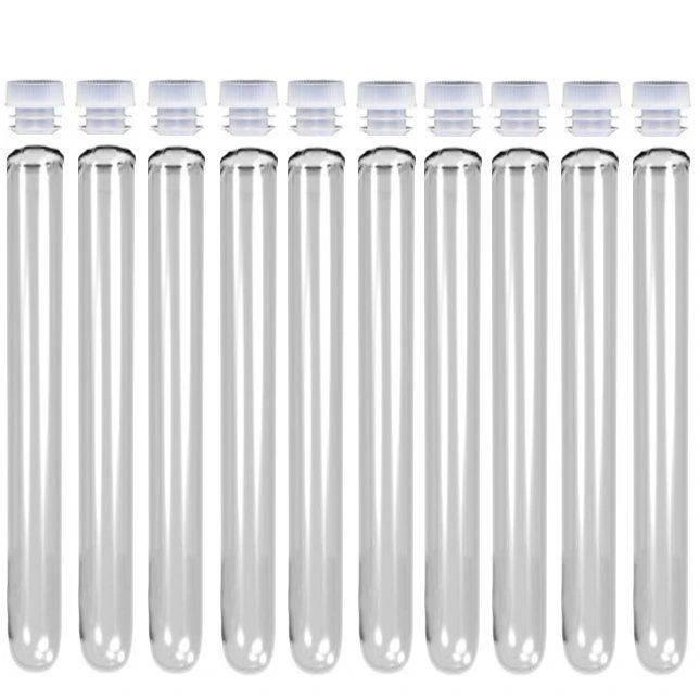 Clear Plastic Test Tubes & Caps 150 x 16mm (20ml) 3 Clear Plastic Test Tubes & Caps 150 x 16mm (20ml) - Image 3