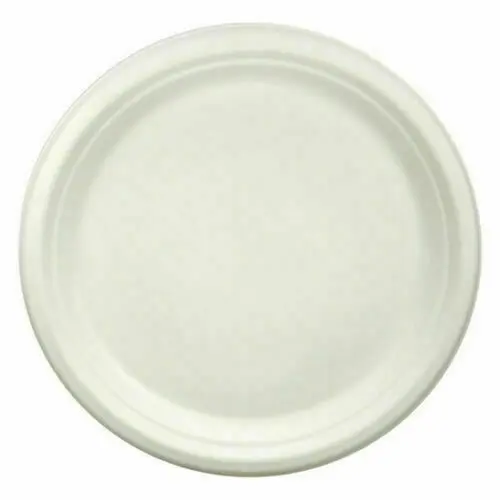 10'' Round Bagasse Plates 1 Round Bagasse Plates
