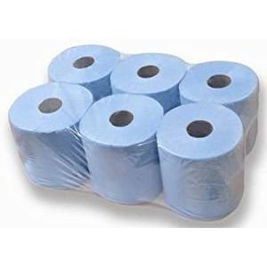 80m Centrefeed Blue Roll Embossed 2 Ply