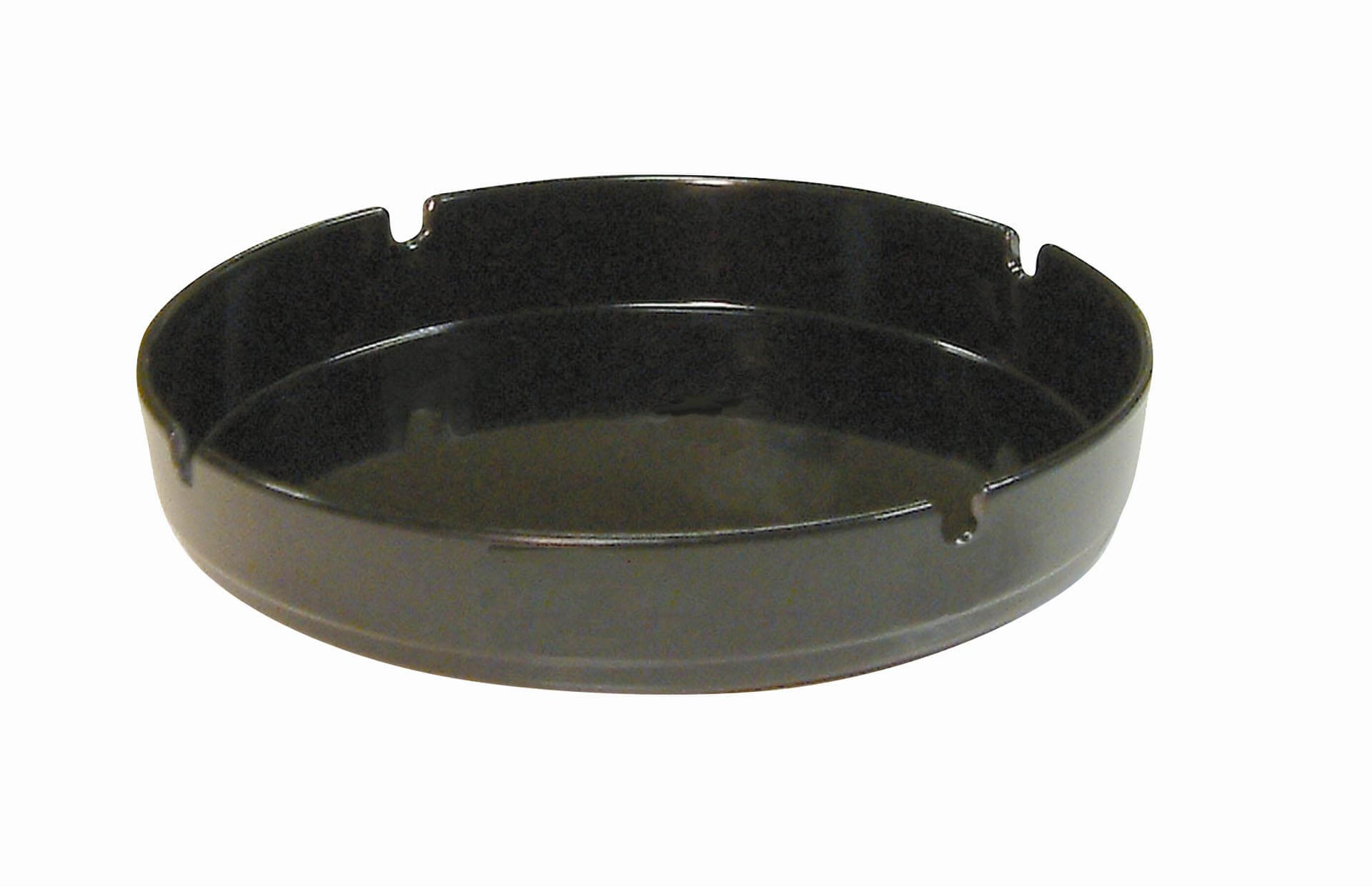 Black Melamine Ashtray 7″ - Pack of 10