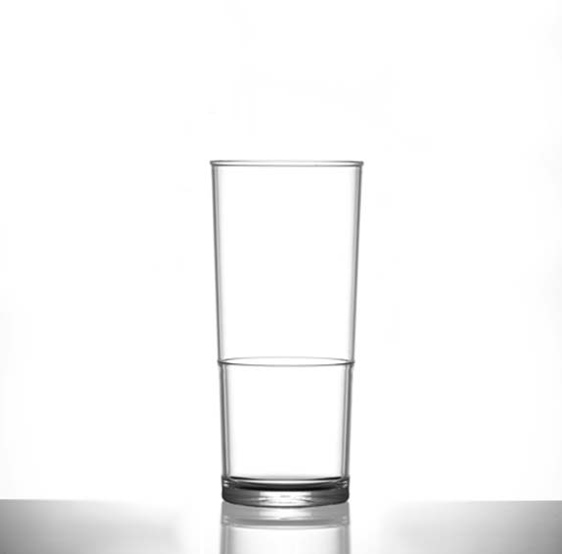 Elite in2stax 10oz Half Pint Clear CE - Case of 48