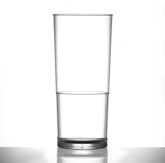 Elite in2stax 20oz Pint Clear CE Nucleated - Case of 48