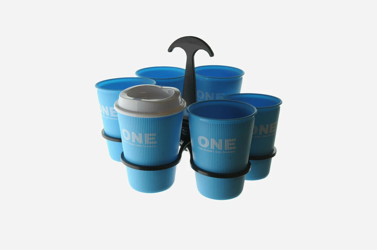 Fold Away Cup Carrier / Glass Holder - Holds up to 6 cups at once! 4 Fold Away Cup Carrier / Glass Holder - Holds up to 6 cups at once! - Image 4