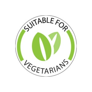25mm Vegetarian Food Labels