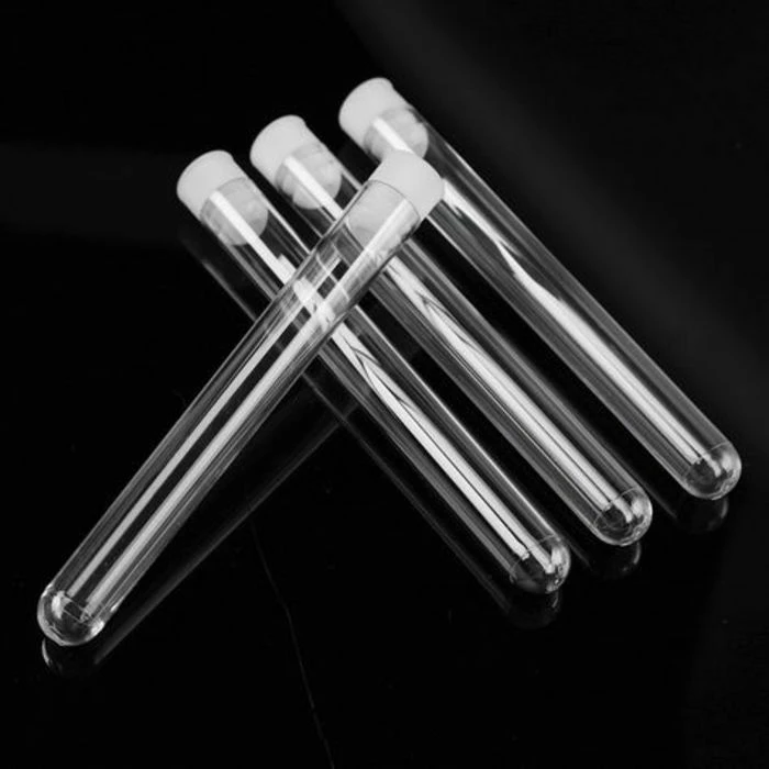 Clear Plastic Test Tubes & Caps 150 x 16mm (20ml) 2 Clear Plastic Test Tubes & Caps 150 x 16mm (20ml) - Image 2
