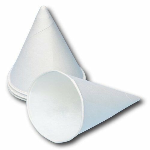 4oz Compostable Paper Water Cone Cups