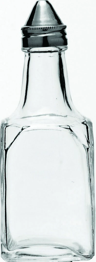 Square Vinegar Bottle Stainless Steel Top - Pack of 48 1 Bottles vinegar