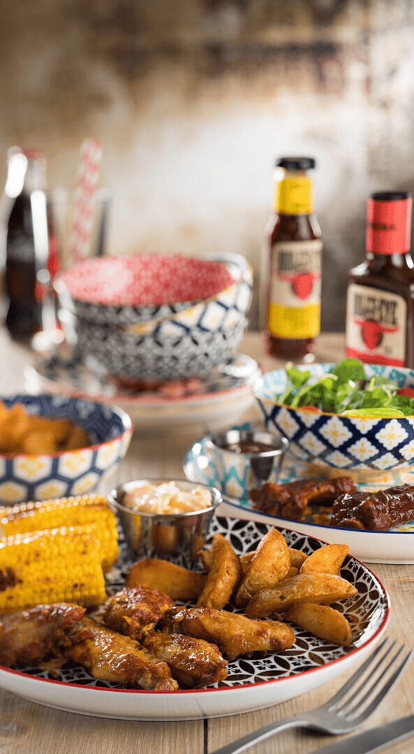 Cadiz Blue & Orange Plate 8" (20cm) - Pack of 6 2 Cadiz Blue & Orange Plate 8" (20cm) - Pack of 6 - Image 2