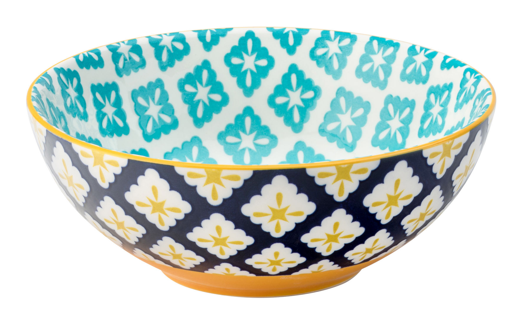 Cadiz Blue & Yellow Bowl 6.3" (16cm) - Pack of 6