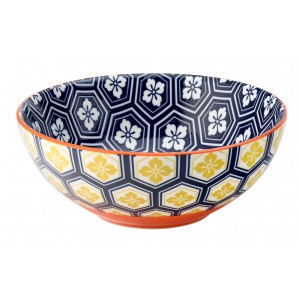 Cadiz Blue & Orange Bowl 6.3" (16cm)