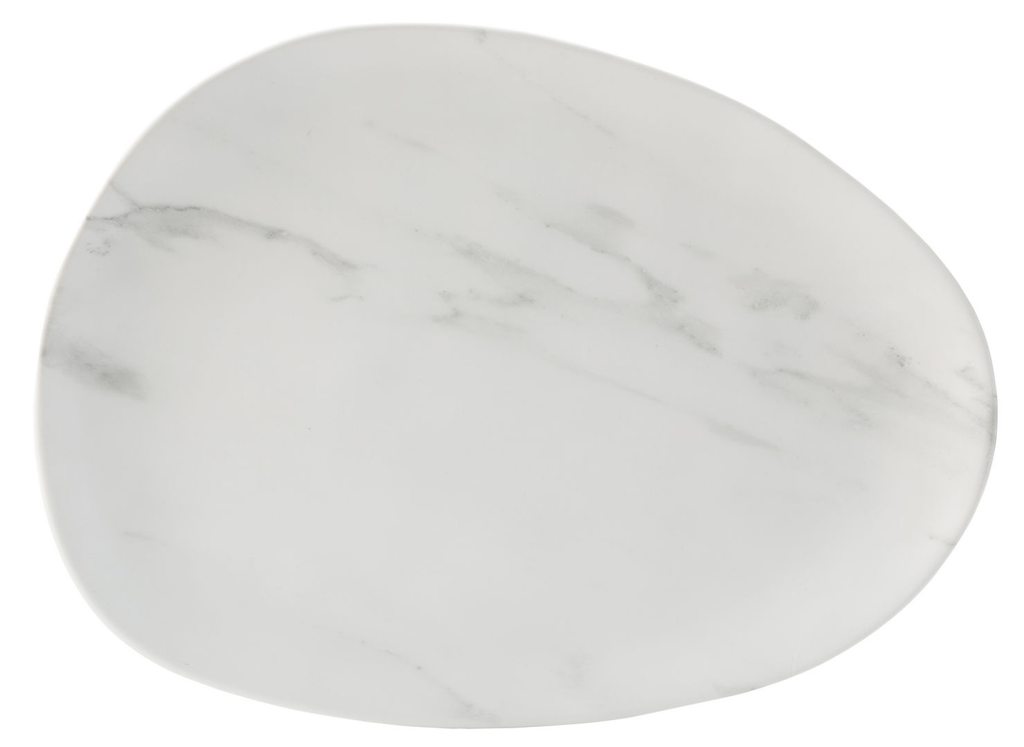 Pebble Platter 16 x 11.75" (41 x 30cm) - White - Pack of 6