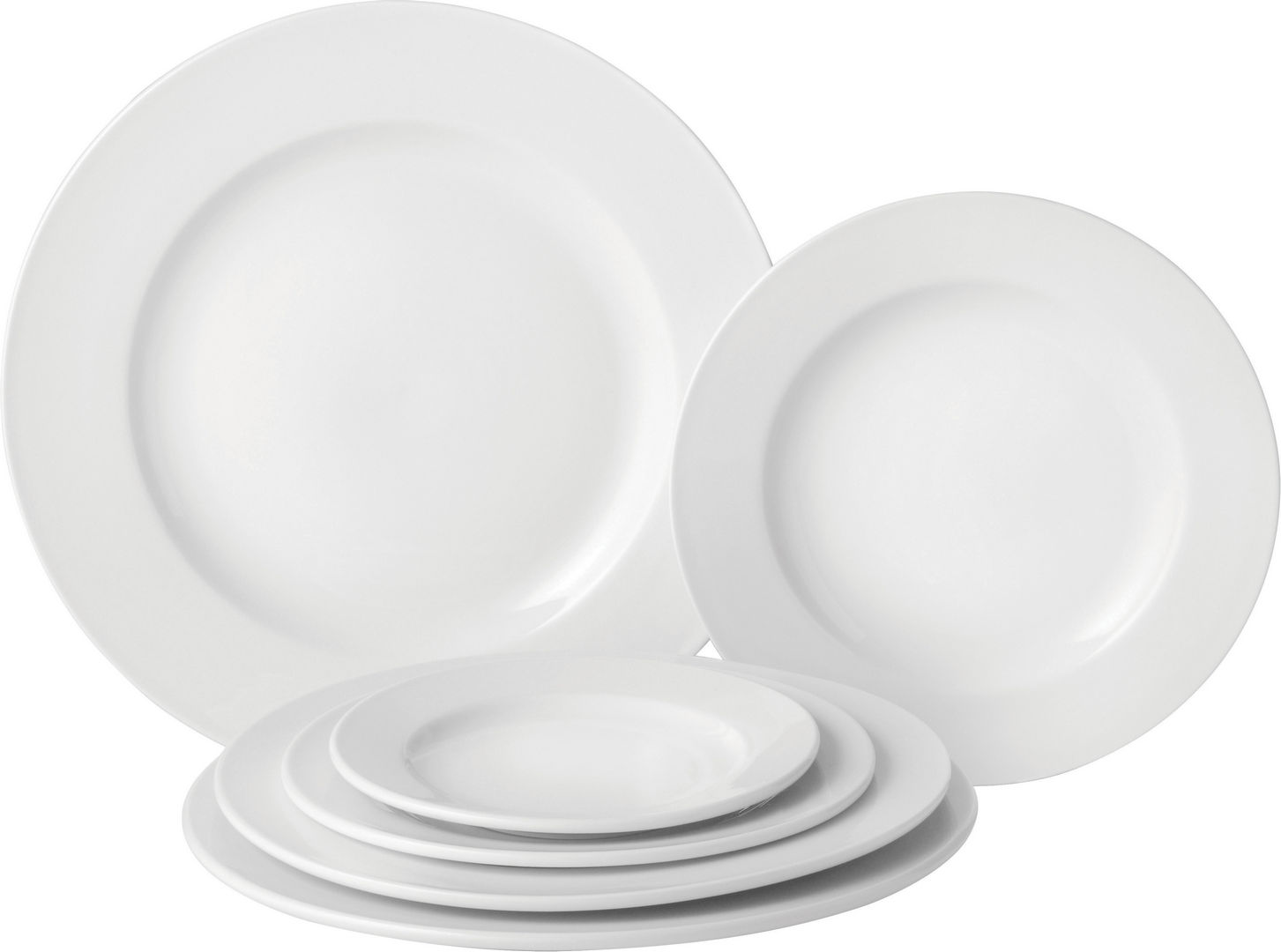 Pure White Wide Rim Plate 10.6" (27cm) - Pack of 18