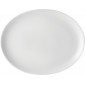 Pure White Oval Plate 12