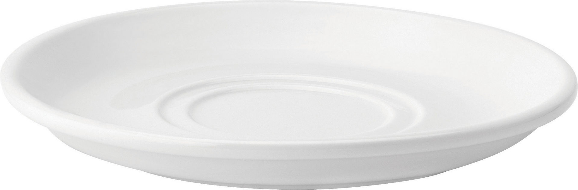 Pure White Double Well Saucer 7" (17.5cm) - Pack of 36