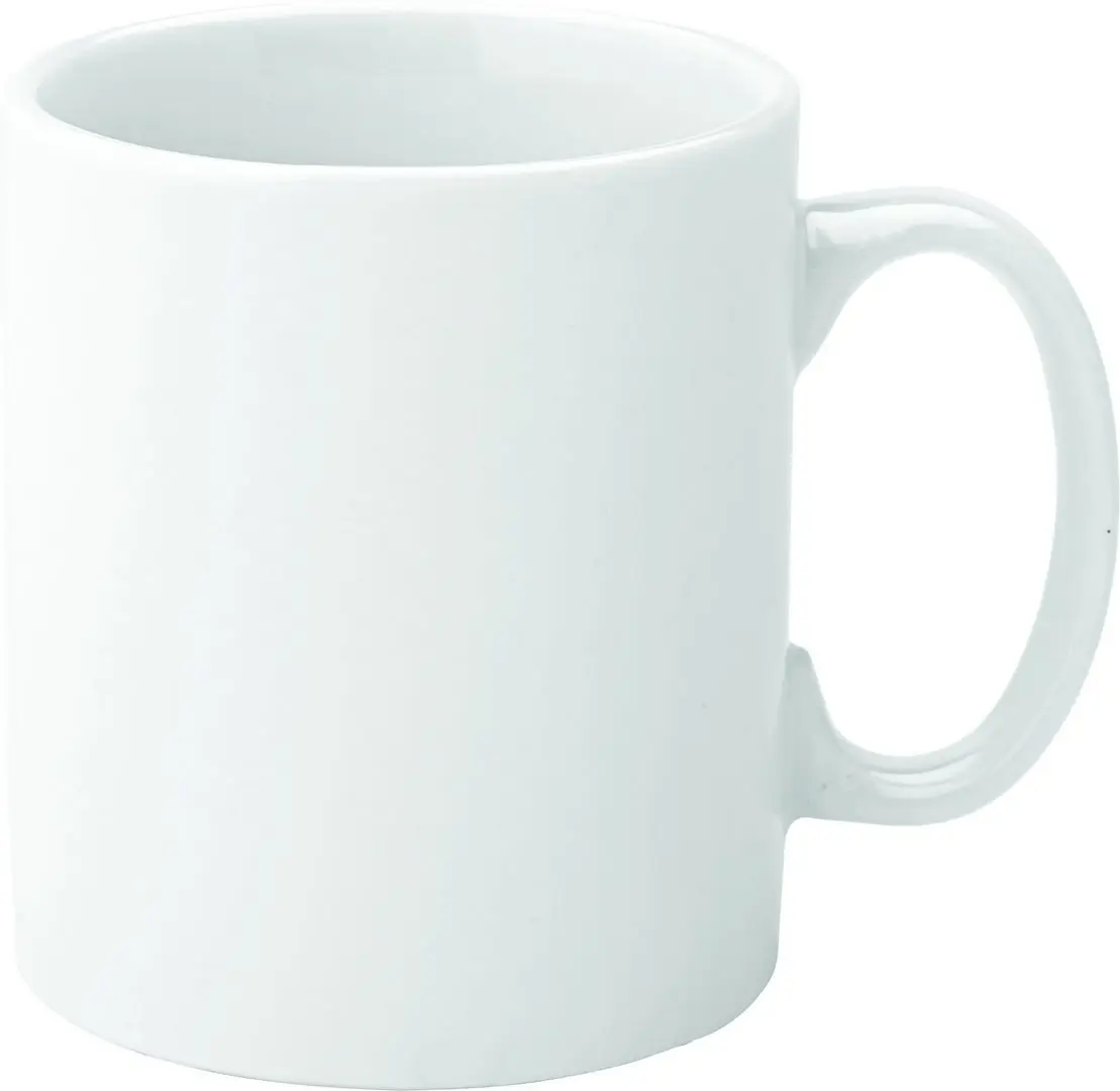 Pure White Economy Straight-Sided Mug 12oz (34cl) - Pack of 12 1 Pure White Economy Straight-Sided Mug 12oz (34cl)
