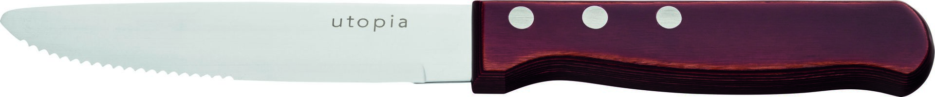 Jumbo Polywood 3 Stud Steak Knife - Pack of 12