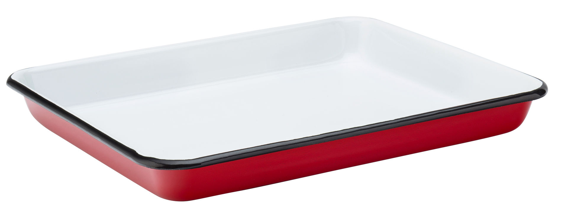 Eagle Enamel Red Baking Tray 11" (28cm) - Pack of 6