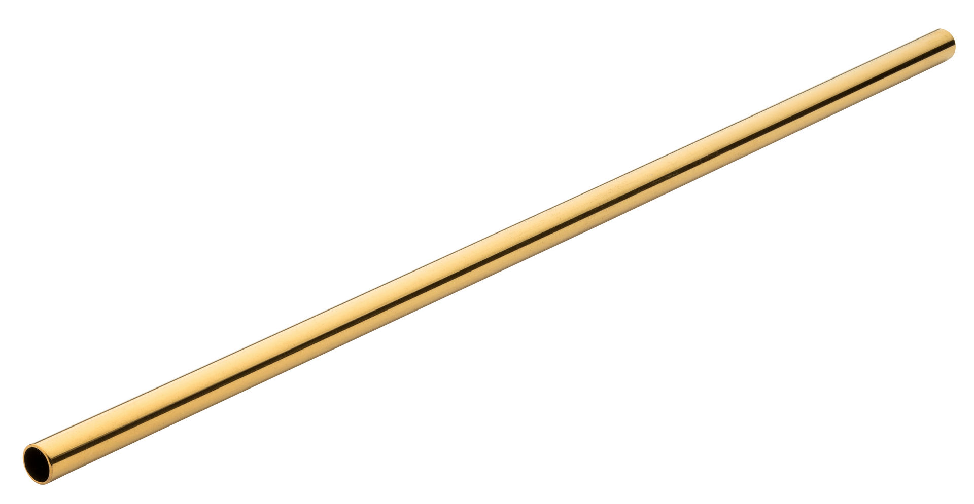 Stainless Steel Gold Straw 8.5" (21.5cm) - Pack of 12