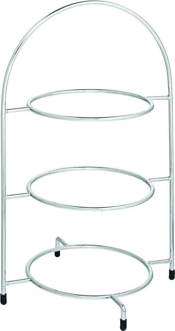 Chrome 3 Tier Cake Plate Stand 16.5" (42cm) - Pack of 1