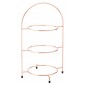 Copper 3 Tier Plate Stand 16.5