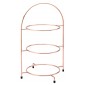 Copper 3 Tier Plate Stand 17