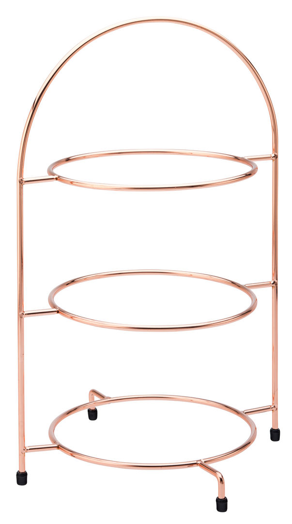 Copper 3 Tier Plate Stand 17"†(43cm) - Pack of 1