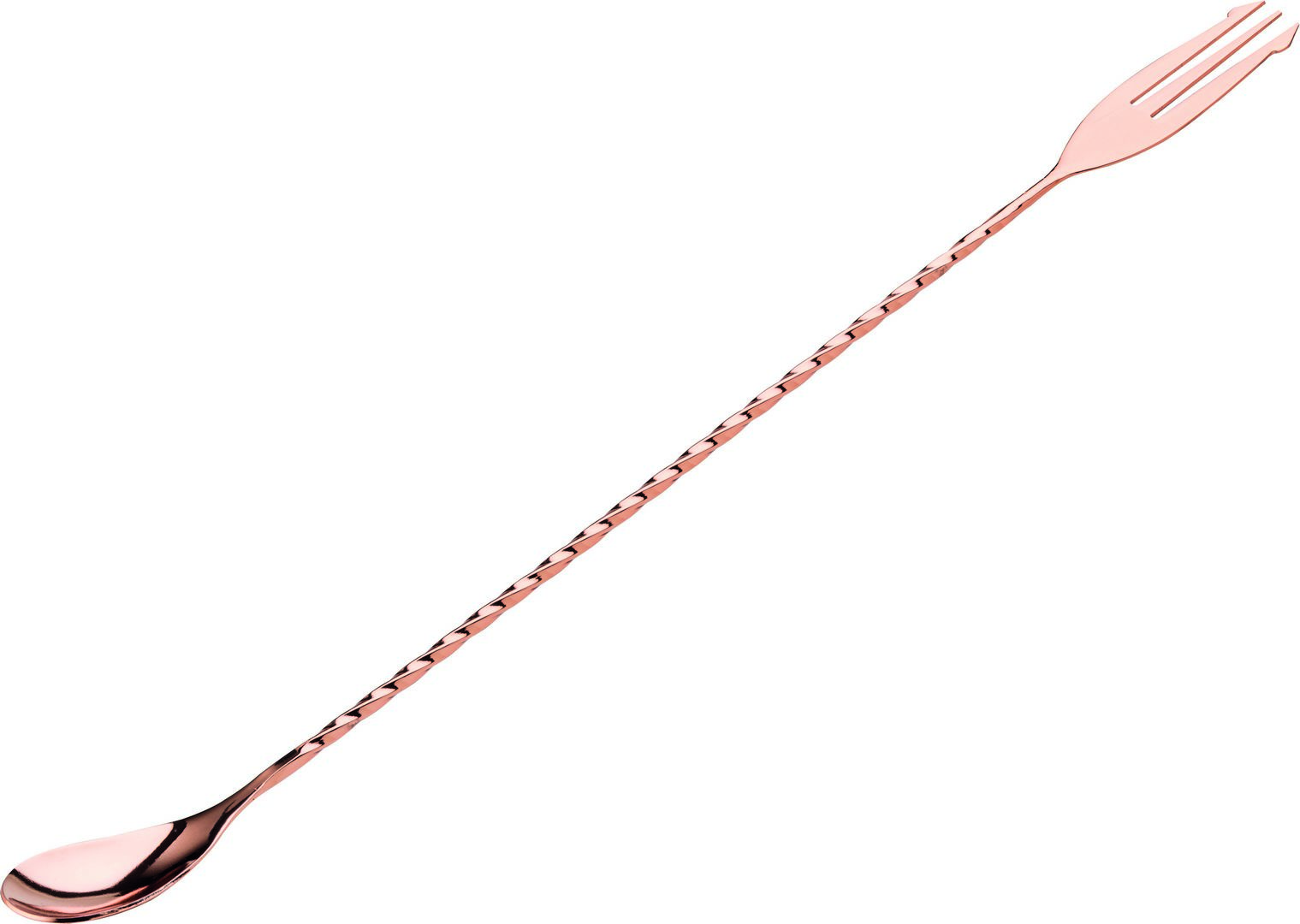 Fork End Copper Cocktail Mixing Spoon 12" (30cm) - Pack of 12