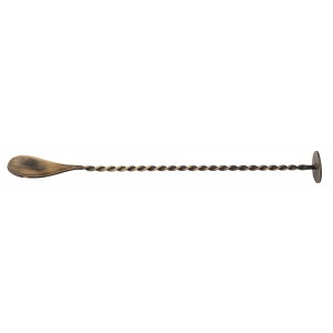 Vintage Copper Cocktail Mixing Spoon 11" (28cm)
