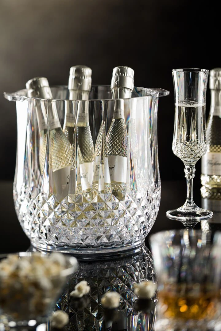 Small Champagne Bucket Clear 10.5" (27cm) - Pack of 6 2 Small Champagne Bucket Clear 10.5" (27cm) - Pack of 6 - Image 2