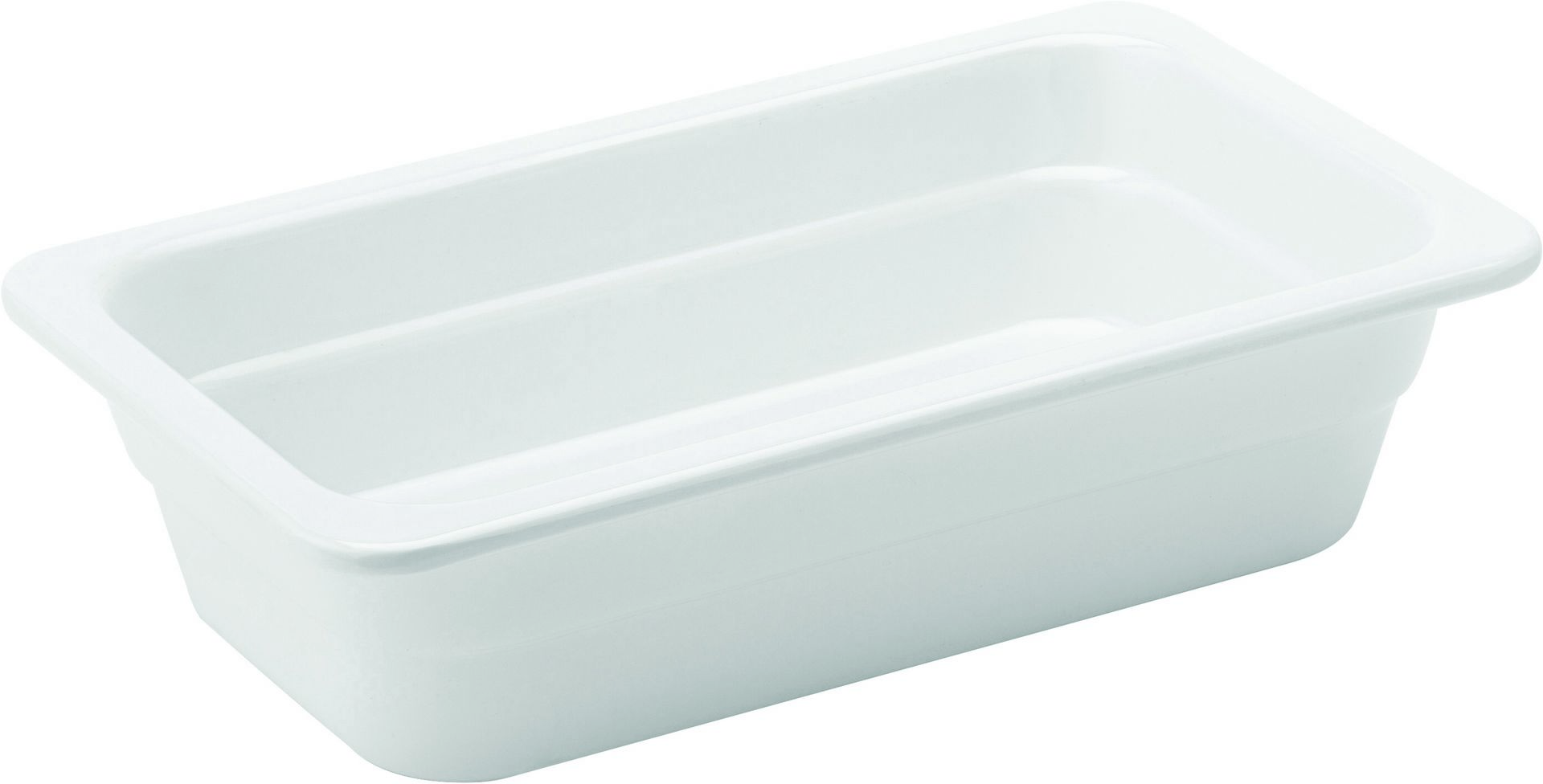 Melamine White GN 1/4 - 2.5" (6.5cm) Deep - Pack of 1