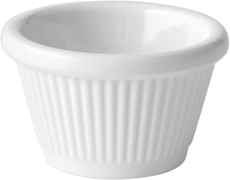 Fluted White Ramekin 1oz (3cl) - Pack of 12