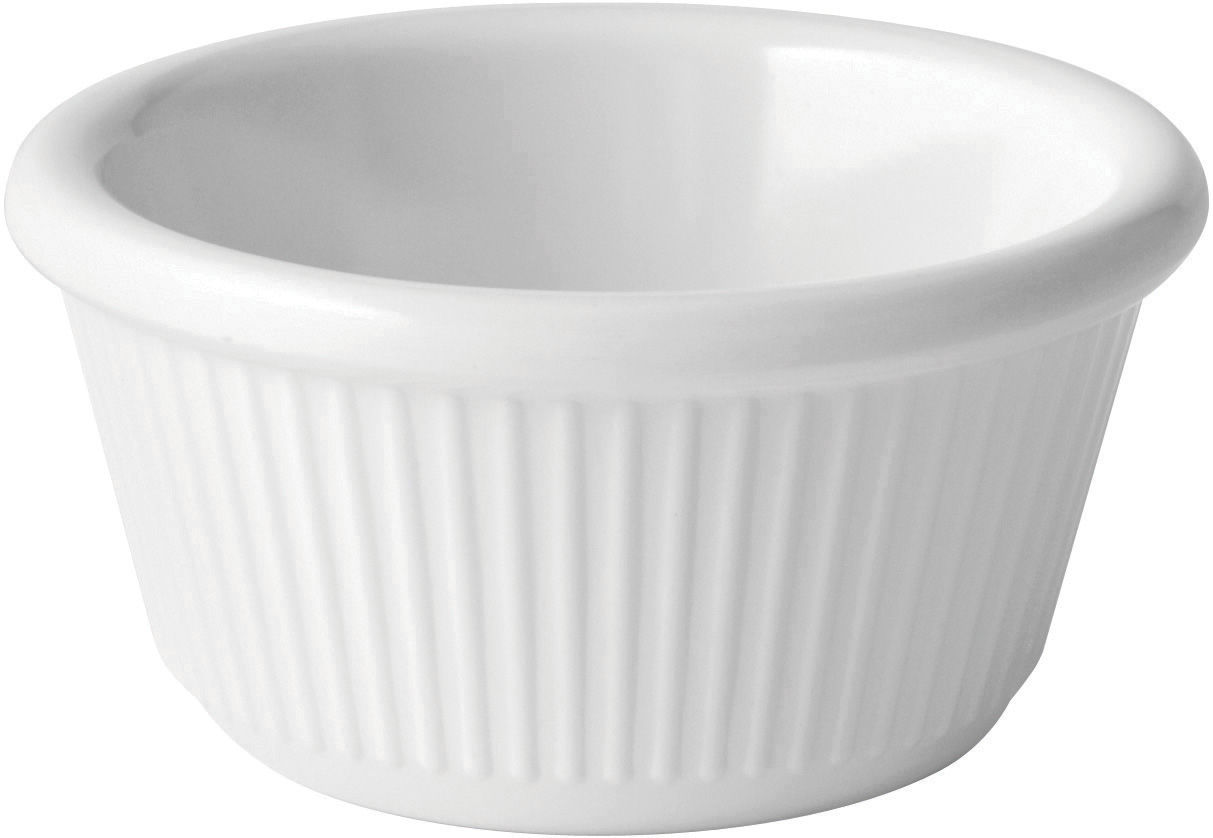 Fluted White Ramekin 3oz (9cl) - Pack of 12