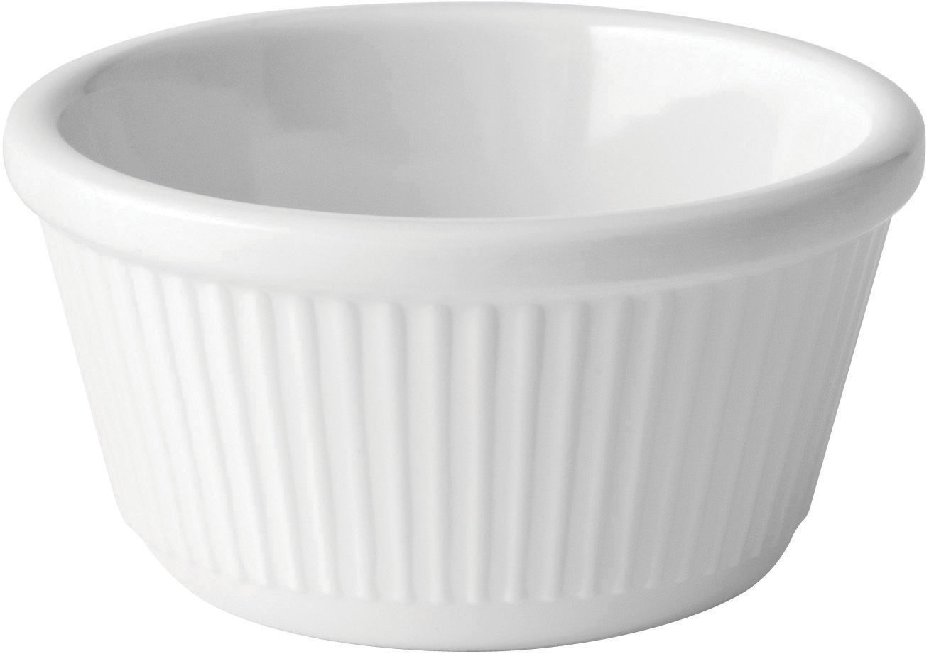 Fluted White Ramekin 4oz (12cl) - Pack of 12