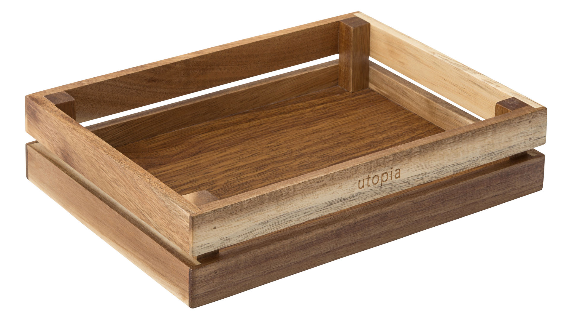 Acacia Crate 10 x 7.5" (26 x 20cm) - Pack of 6
