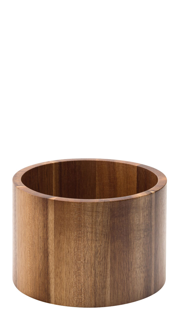 Acacia Punch Barrel Stand / Bowl 6.75" (17cm) - Pack of 1