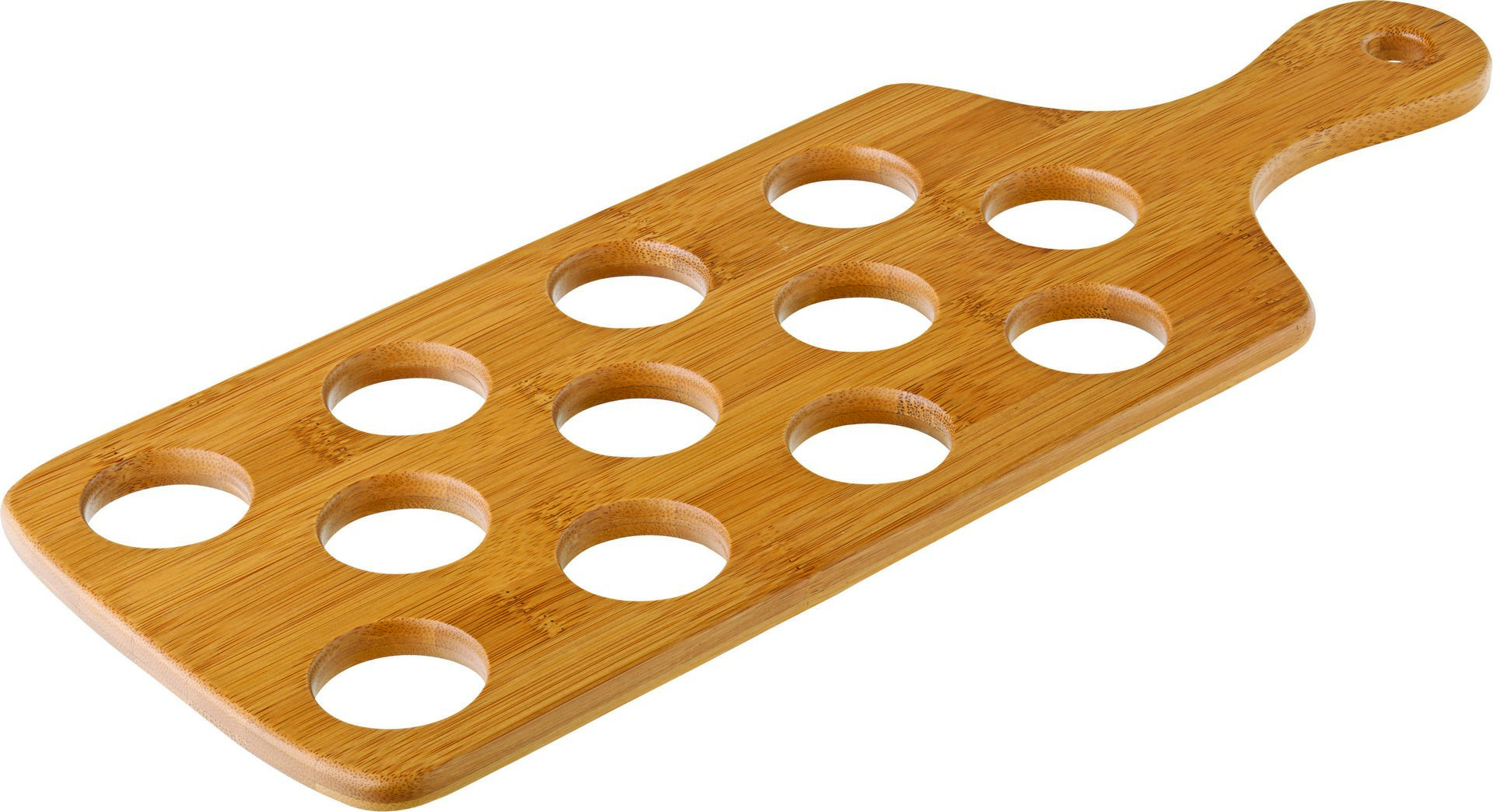 Bamboo Shot Paddle - To hold 12 Shots 16 x 6" - Pack of 6